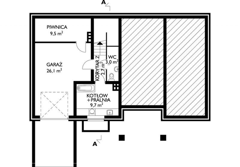 Piwnica projektu Galicja - murowana – ceramika