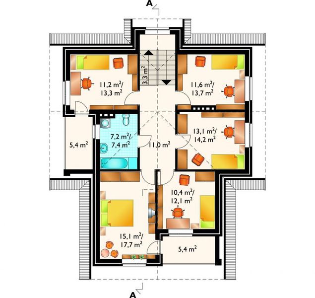 Poddasze projektu Sezam - murowana – ceramika