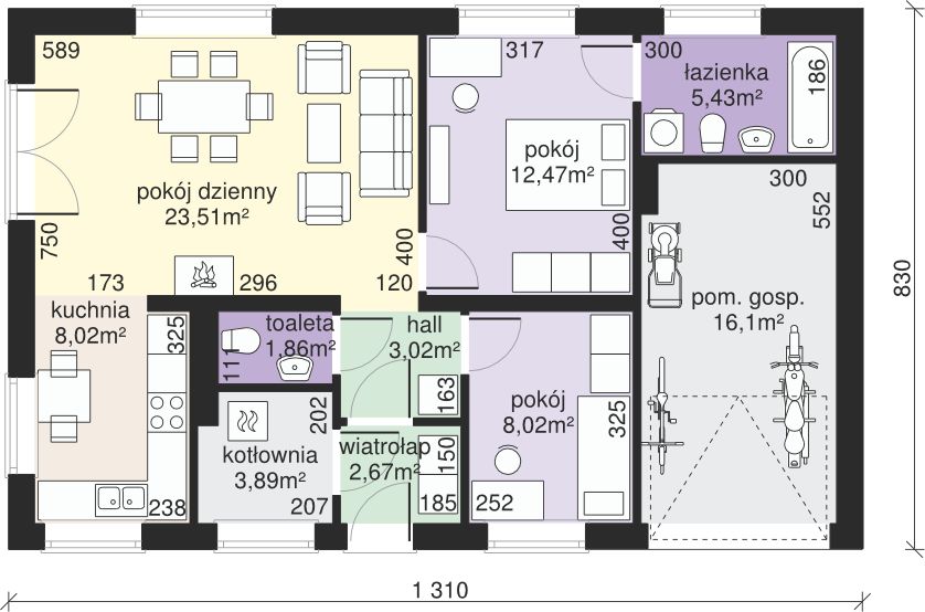 Parter projektu Dom przy Przyjemnej 8 bis