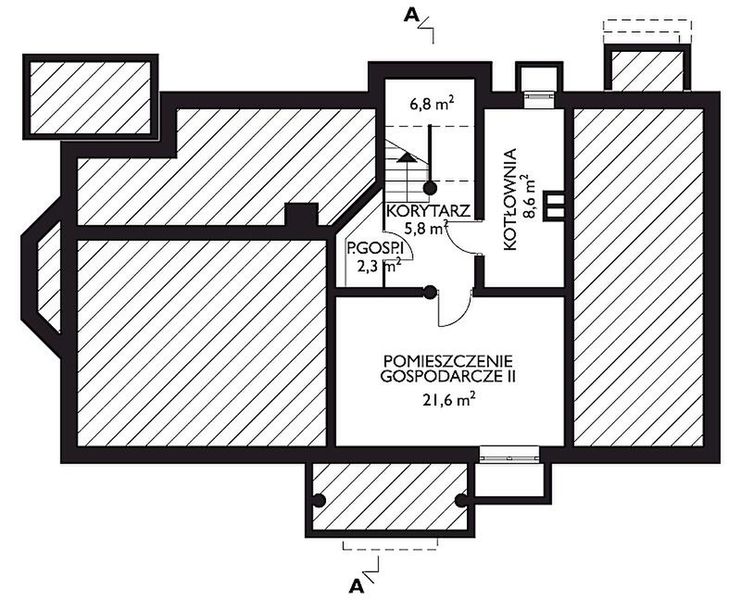 Piwnica projektu Barkentyna - murowana – ceramika