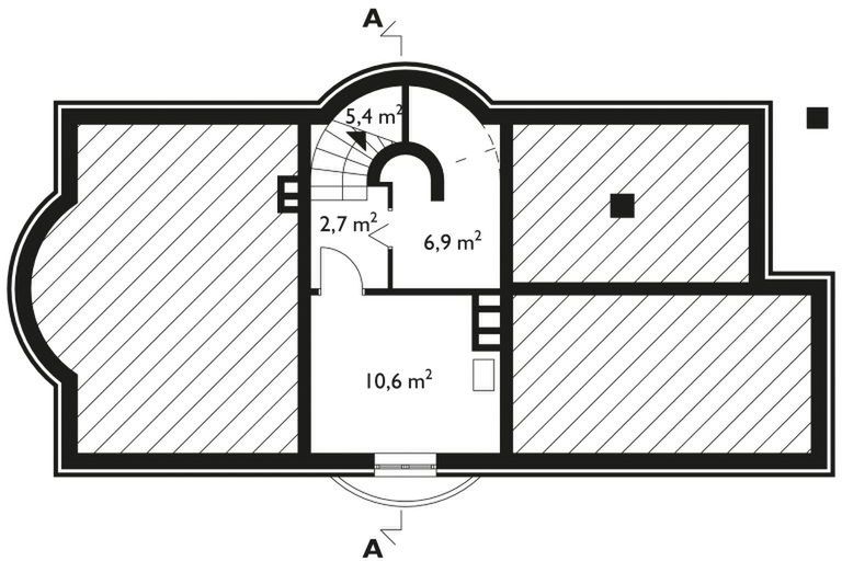 Piwnica projektu Foka - murowana – beton komórkowy