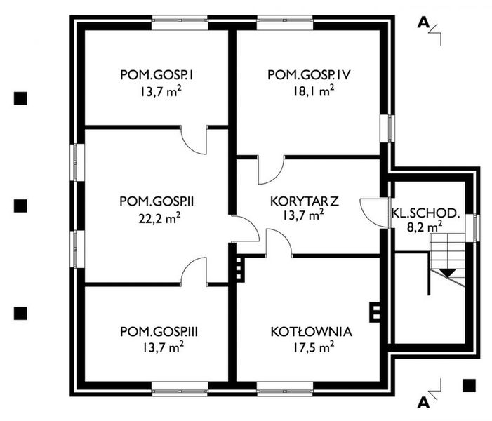 Piwnica projektu Irena - murowana – ceramika