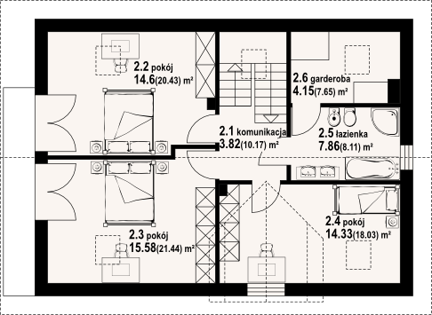 Poddasze projektu Osiek 307