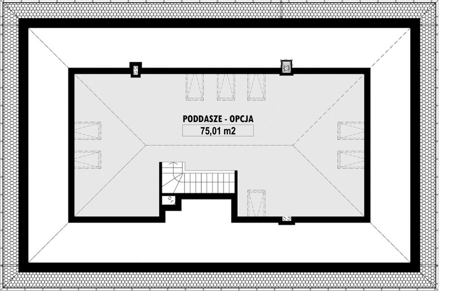 Poddasze projektu E-132