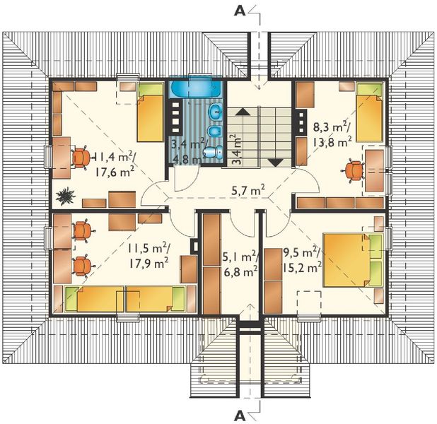 Poddasze projektu Mały Dworek (454)