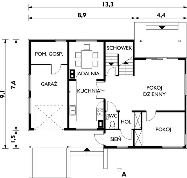 Parter projektu Perkoz - szkielet drewniany lekki