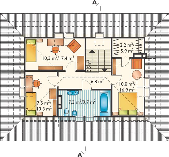 Poddasze projektu Wiślan (708)