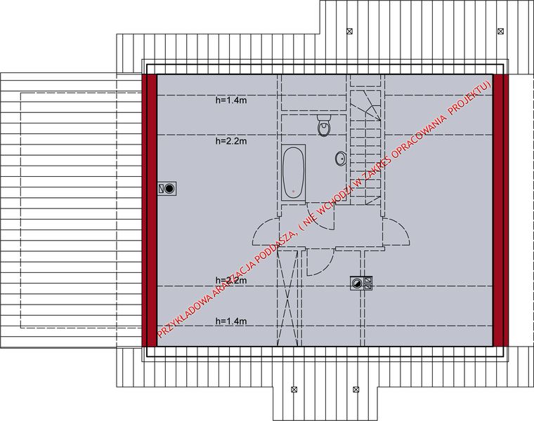 Poddasze projektu Dom na Alasce 1