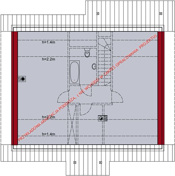 Poddasze projektu Dom na Alasce 2
