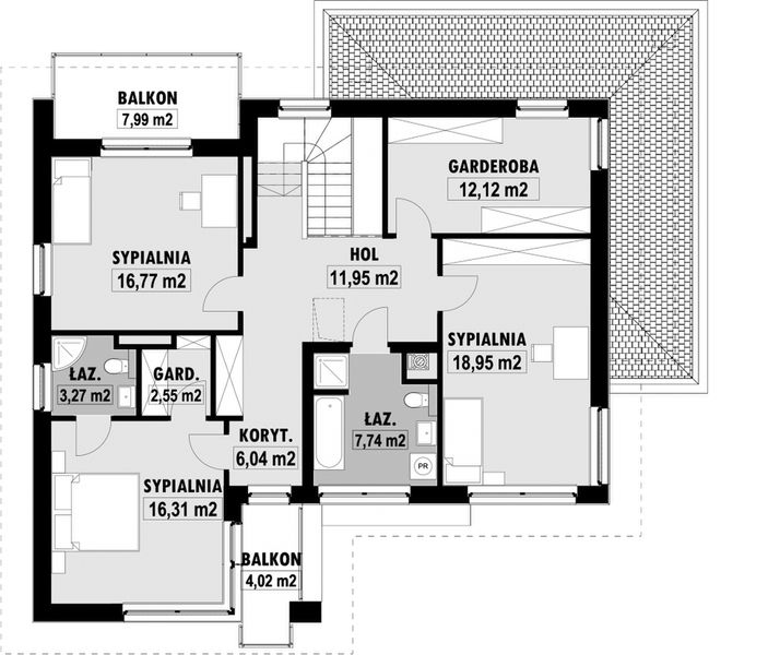 Piętro 1 projektu E-123