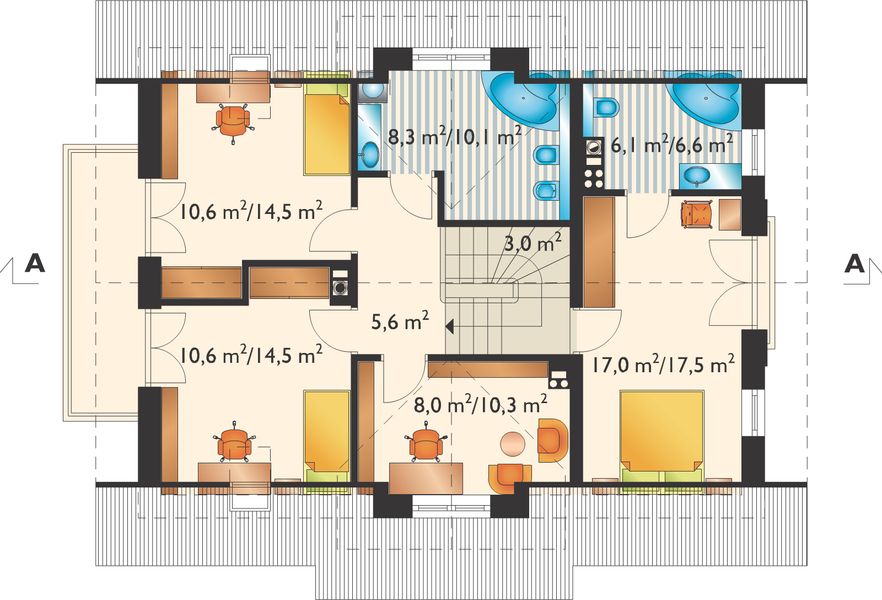 Poddasze projektu Zoja Solis (1325)