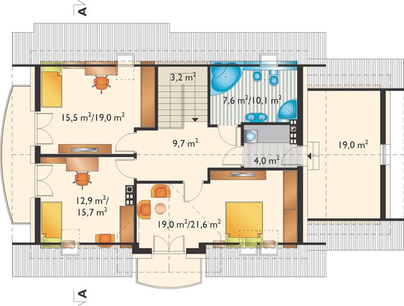 Poddasze projektu Loreta Polo (1353)