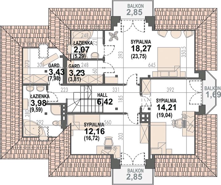 Poddasze projektu Śnieżka N