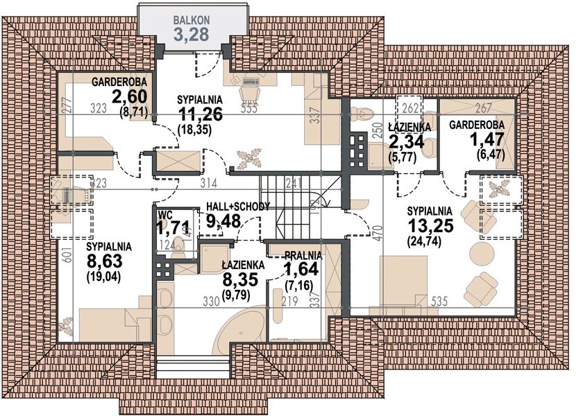 Poddasze projektu Sindbad N 2G