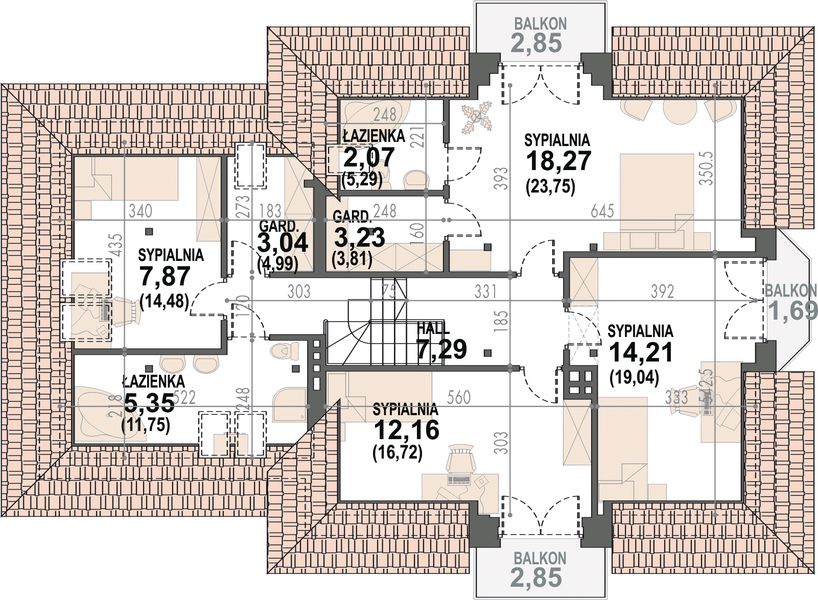Poddasze projektu Śnieżka N 2G