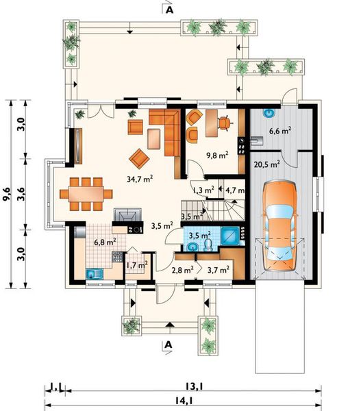 Parter projektu Axel - murowana – keramzyt