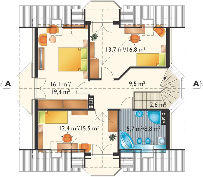 Poddasze projektu Helena Neo (1383)