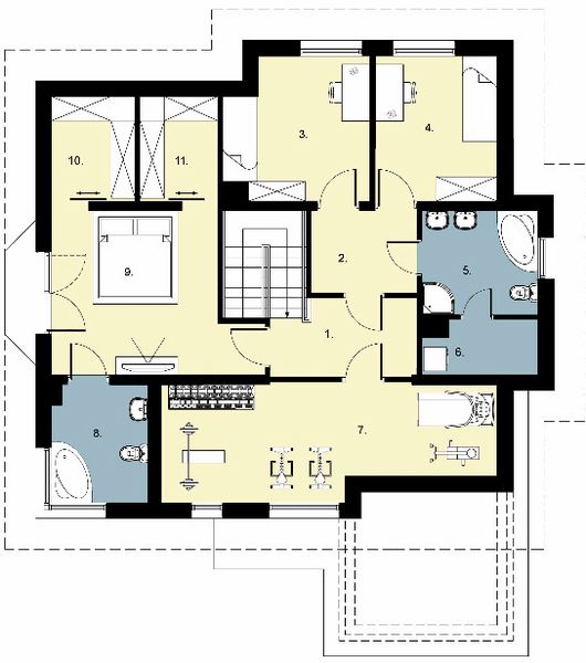 Piętro 1 projektu D109A