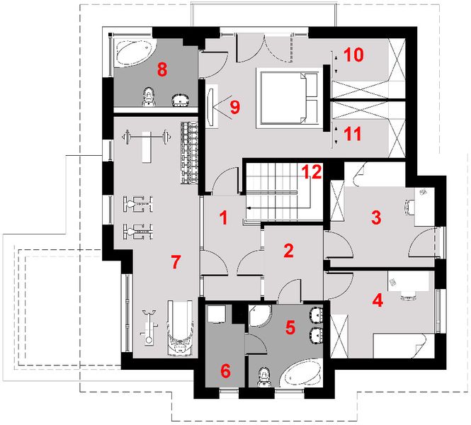 Piętro 1 projektu D109C