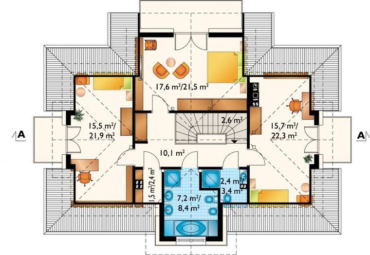 Poddasze projektu Leda Lux (1386)