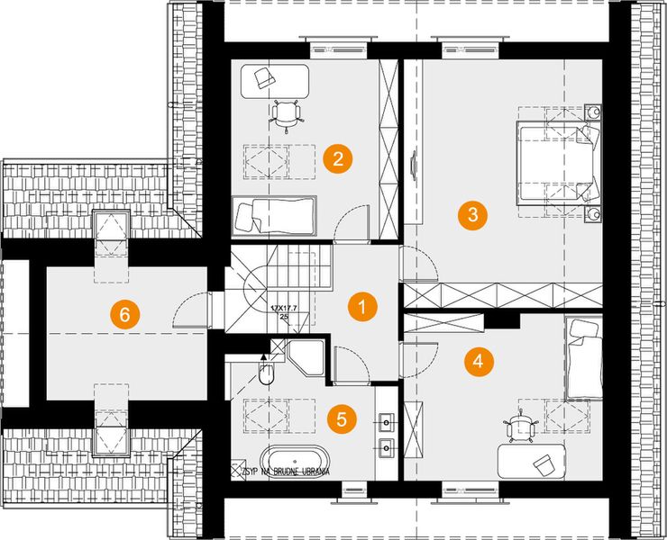 Poddasze projektu Beti