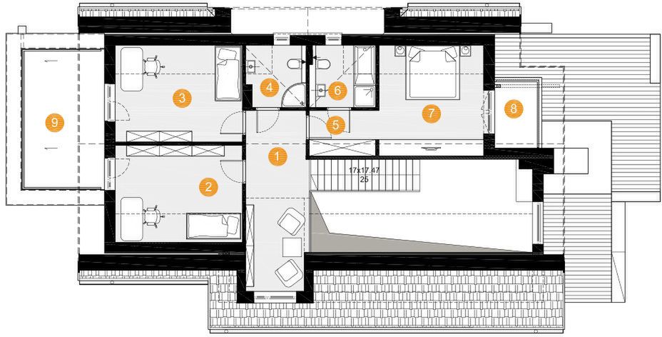 Poddasze projektu Kornelia