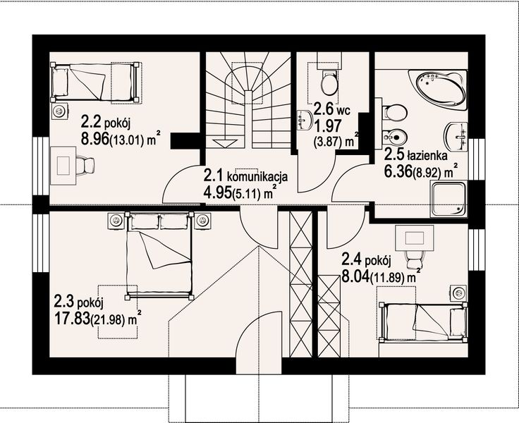 Poddasze projektu Gryfów