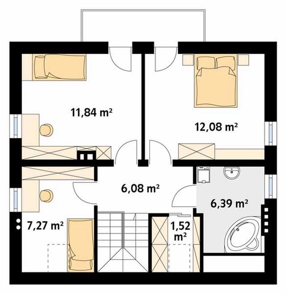 Poddasze projektu Drozd 2
