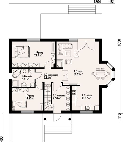 Parter projektu Zadębie średnie 19l