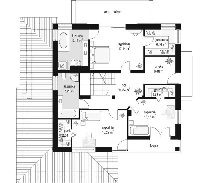 Piętro 1 projektu Opal 2