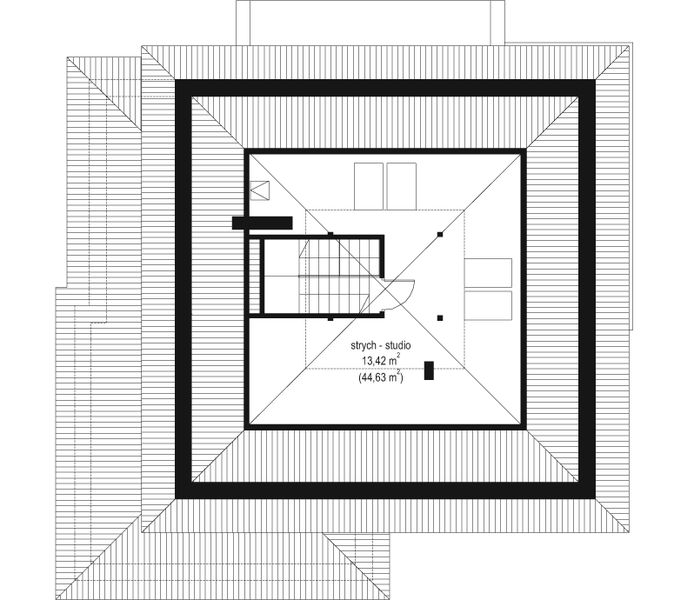 Poddasze projektu Opal 2