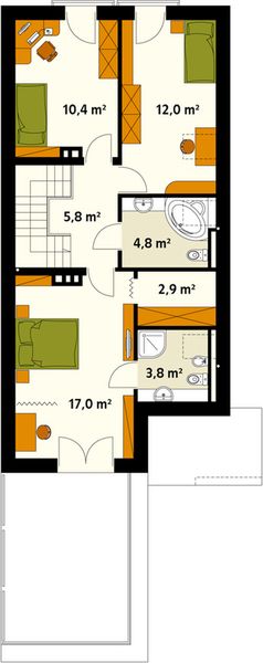 Poddasze projektu Ametyst NF40