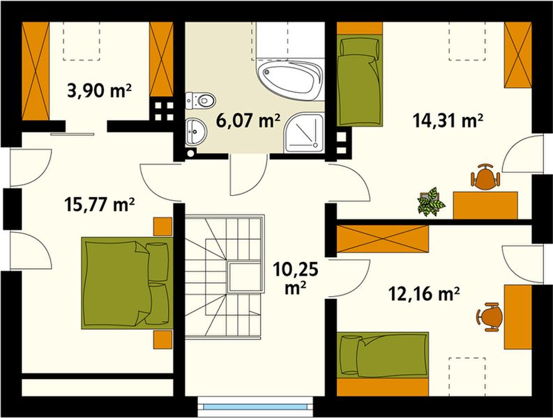 Poddasze projektu Malina NF40