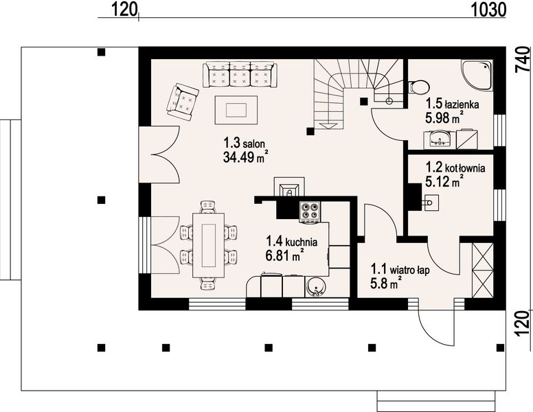 Parter projektu Dom mazurski 3dw