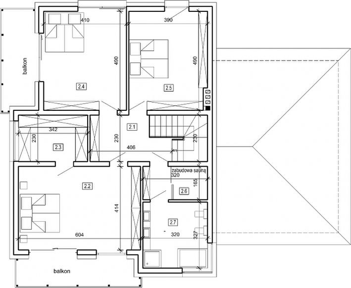 Piętro 1 projektu DN 015