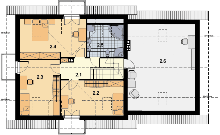 Poddasze projektu Albus 2