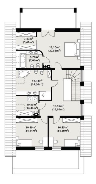 Poddasze projektu Alwin