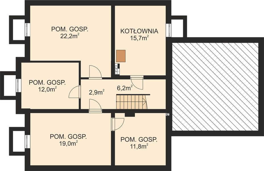 Piwnica projektu APS 119 + P