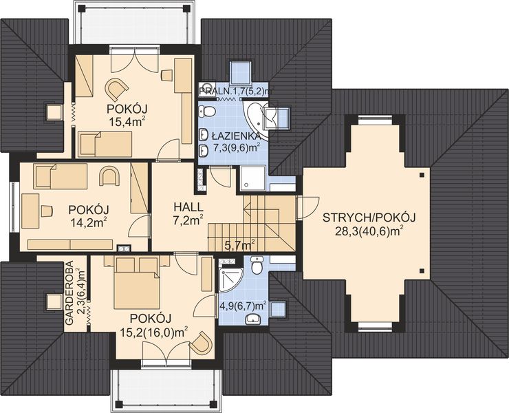 Poddasze projektu APS 119 + P