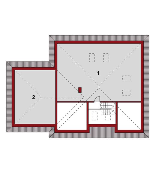 Poddasze projektu Sofia (Energo)