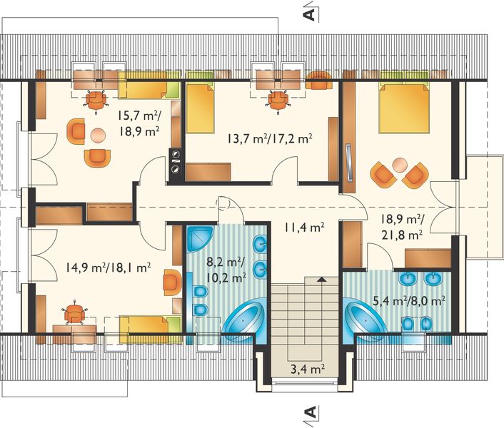 Poddasze projektu Helios Stok (1443)