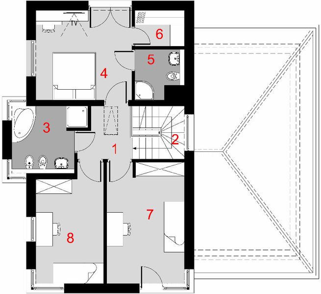 Piętro 1 projektu D62