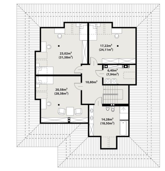 Poddasze projektu Irysek 3