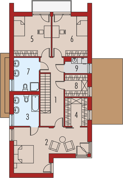 Piętro 1 projektu EX 5 G1 soft