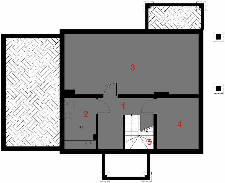 Piwnica projektu D101A - Tobiasz A