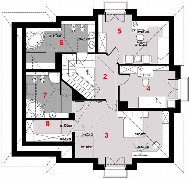 Poddasze projektu D209A