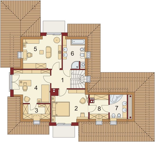 Poddasze projektu Meander 2