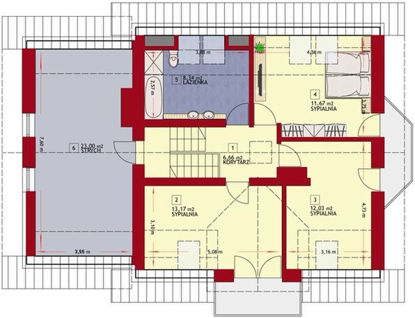 Poddasze projektu Dom w Oregonie 3