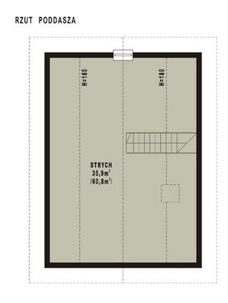 Poddasze projektu WB-3885