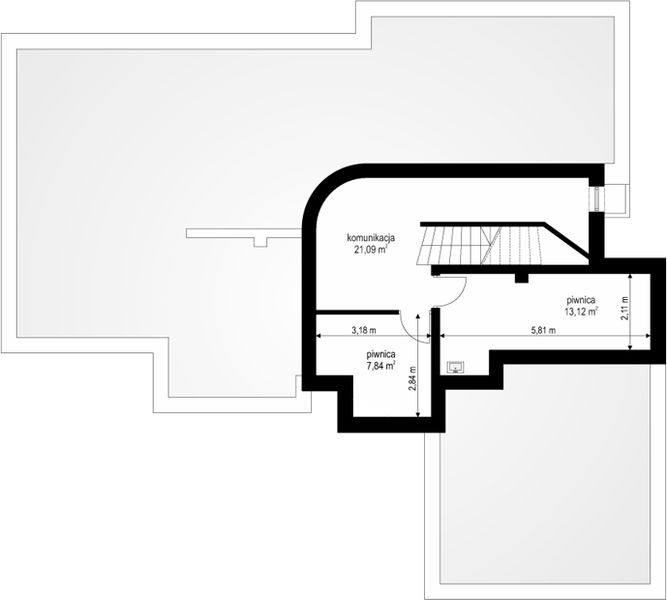 Piwnica projektu Willa Anna Maria